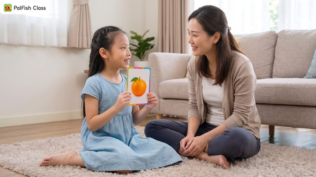 Luyện nói tiếng Anh cho bé với tấm thẻ hình quả cam và bảng sao theo dõi bốn tuần