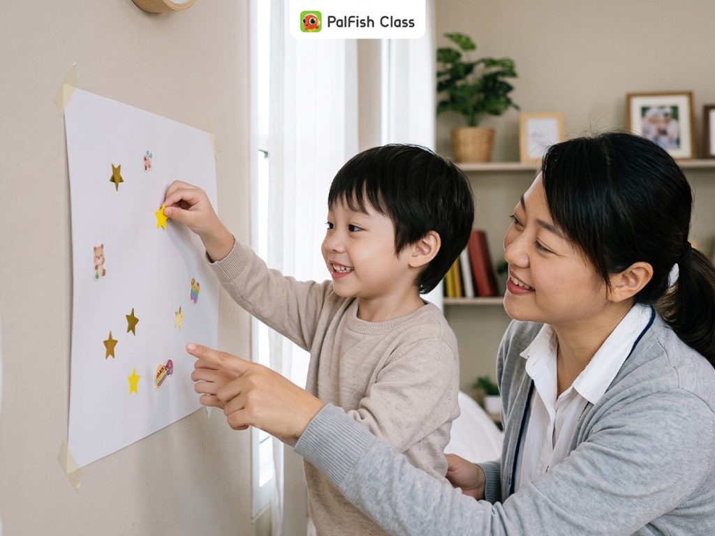 Bảng tiến bộ riêng giúp con tự ti vì nói tiếng Anh kém bạn thấy mình tiến bộ mỗi tuần